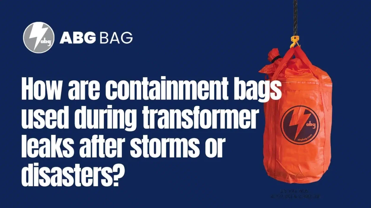 How Are Containment Bags Used During Transformer Leaks After Storms or Disasters?