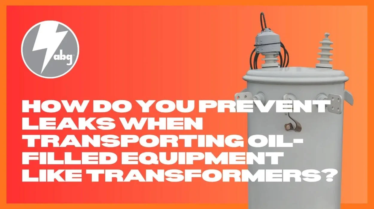 How Do You Prevent Leaks When Transporting Oil-Filled Equipment Like Transformers?